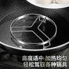 Rejilla para Cocinar al Vapor de Acero Inoxidable Tira Plana de Cocina Base de Tres Patas Esterilla para Olla Rejilla para Vaporizador Esterilla Aislante de Calor para Encimera Rejilla para Cocinar al Vapor Impermeable Engrosada