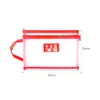 Bolsa de malha de nylon transparente A4 com zíper, bolsa para classificação de matérias de estudante, bolsa de camada única para armazenamento de documentos, específica para matéria