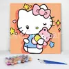 Pintura al Óleo Digital Niños Bricolaje Pintado a Mano Dibujos Animados Relleno de Color Pigmento Pintura Decorativa Pintada a Mano Fabricante Venta al por Mayor