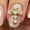 Acessórios para Nail Art Cruz Coração de Corvo Cruz de Liga Retro com Strass 3D para Nail Art Atacado
