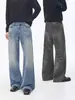 Ropa para Hombre LKTM Jeans Acampanados Lavado Azul Retro Americano para Hombres y Mujeres, Marca de Tendencia con un Efecto Adelgazante de Gama Alta