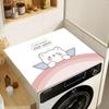 Cubierta de Tela para Lavadora de Tambor Doméstica Almohadilla Absorbente de Polvo Diatomáceo Cubierta Protectora contra el Polvo Almohadilla para Microondas Refrigerador Encimera