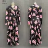 Estación Primavera/Verano 2026 Estación Independiente Transfronterizo Europeo y Americano Venta Caliente Estampado Floral Temperamento Suave Cita Moda Vestido