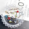 Nuevo estilo candente sosteniendo diamante oro antiguo serpiente pequeña joyería para uñas terminadas al por mayor serpiente pequeña tridimensional alrededor de corazón torcido decoración de uñas de diamante