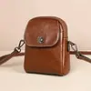 Bolso de piel para mujer, bolso de moda para teléfono móvil, bolso cruzado casual, bolso de hombro para el trabajo
