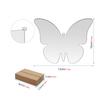 BT056-60 tarjeta de mesa de boda acrílico transparente cuadrada en forma de mariposa en forma de abanico placa de número de mesa tarjeta de asiento DIY