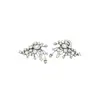 Pendientes Exquisitos de Zirconia con Forma de Gota de Agua Fuegos Artificiales Perla Estilo Coreano Clip para Orejas de Lujo Ligero con Sensación de Alta Gama para Mujeres Sin Perforaciones en las Orejas Joyería de Oreja de Nicho para Mujeres