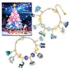 Caja de Regalo para Pulseras DIY Ecológicas Set de Joyería Azul Calendario Cuenta Regresiva Adviento Navidad Regalo Hecho a Mano