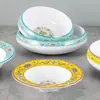 Tazón de melamina tazón tipo porcelana tazón de sombrero de paja de plástico pescado encurtido rodajas de pescado hervido tazón grande tazón para sopa comercial