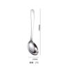 Colher de aço inoxidável 304 com cabo longo, colher criativa de arroz, colher de sopa doméstica, colher de sobremesa, colher de café, colher pequena para crianças