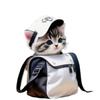 Sombrero de nuevo producto transfronterizo colgante acrílico de gato en mochila colgante para espejo retrovisor de coche lindo gatito blanco y negro