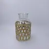 Artesanato em Vidro Capa de Garrafa de Palha Natural Pode Ser Usada para Cultivar Plantas em Vaso de Vidro com Água Cobertura de Malha Protetora Ornamentos de Mesa para Casa