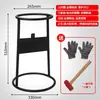 Divisor de Lenha para Uso Doméstico, Divisor de Lenha Seguro para Áreas Rurais, Divisor de Lenha Eficiente em Forma de V Cruzado, Aço Puro