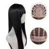 Peluca de Verano para Mujer, Estilo Nuevo, Rejuvenecedora y Adelgazante, Negra Larga, Uso Diario, Amigable para Estudiantes, Moda Refinada, Peluca Larga Recta Completa Natural y Realista