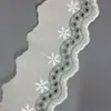 Ribete Pequeño de Encaje Floral con Diseños Calados, Ribete de Encaje Bordado de Algodón, Ribete de Falda de Cama Colorido Hecho a Mano para Manualidades DIY, Materiales para Accesorios del Cabello