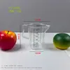 Taza medidora de plástico de gran capacidad cuidadosamente seleccionada con tapa y escala, herramienta de prueba específica de laboratorio resistente al calor de grado alimenticio