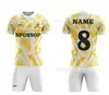 Conjunto de uniforme de fútbol, mismo estilo para hombres y mujeres, manga corta deportiva de secado rápido, compra grupal, pedido personalizado, uniforme de competición para equipo, estampado por transferencia de calor
