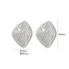 Brincos Prata de Lei 925 Cravejados com Zircônia Brincos Ninho de Bebê Nicho Normcore Versátil Elegante Joia Estilo K para Mulheres com Toque Sofisticado