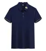 Camisa Polo de Verano Logo Impreso Personalizado Grupo Solapa Manga Corta Ropa de Trabajo Camisa Publicitaria Cultural Uniforme de Clase Bordado Personalizado