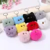 Colgante de Bolita de Carbón de Felpa Imitación Fabricante Venta al por Mayor Llavero de Coche Bolsa Muñeco de Peluche de Dibujos Animados Decoración Llavero de Moda Genial