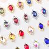 Adornos Pequeños para Uñas Ovalados de Cristal Diamante Adornos Color Multicolor Adornos para Uñas con Forma de Metal Accesorios para Uñas al Por Mayor