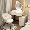 Nuevo Estilo Crema Moderno Minimalista Gabinete Cómoda Apartamento Pequeño Dormitorio Estrecho Tocador de Casa Tocador