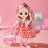 Caixa de Presente Conjunto Boneca Princesa 17cm Presente de Jardim de Infância Presente de Aniversário para Crianças Brinquedo de Menina Boneca Bebê Fofo