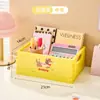Cesta de almacenamiento plegable para escritorio para artículos misceláneos del hogar, alto valor estético, adecuada para cosméticos, papelería, bocadillos y almacenamiento apilable