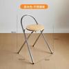 Silla Plegable de Diseñador de Segunda Mano Silla Plegable para el Hogar Silla Plegable para Comedor Dormitorio Simple Moderna Nórdica Celebridad de Internet Foto Venta al por Mayor