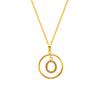 Collar con colgante de 26 letras de circonita con incrustaciones de lujo de nicho transfronterizo, joyería de acero de titanio para mujer, cadena de clavícula al por mayor