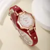 2025 Nuevo Reloj Decorativo de Cuarzo para Dama Aleación Delgado Color Sólido Moda Estilo Punk Atractivo Reloj con Remaches