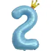 Globos de Número de Corona de 40 pulgadas Versión Americana Globos de Número de Corona Grandes Decoración Colgante Delgada para Fiesta de Cumpleaños de Bebé