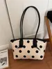 2026 Nova Moda de Verão Bolsa Tote de Alta Qualidade para o Dia a Dia Bolsa de Ombro/Axila com Bolinhas Grande Capacidade Bolsa Feminina