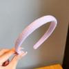 Nuevo Estilo Sin Daño al Cabello Color Caramelo Diadema de Punto para Niños Coreana de Color Sólido Simple para Niña para Cabello Suelto Diadema de Ala Ancha
