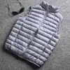 Chaleco de algodón para hombre de comercio exterior transfronterizo otoño e invierno, capa interior ligera, chaleco de cuello alto, chaqueta cálida de talla grande