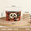 Tazones de Papel Desechables con Tapas Engrosadas para Llevar, Aptos para Arroz, Fideos, Snacks, de Grado Alimenticio, Personalizables, para Uso de Vendedores Ambulantes