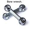 Llave de hueso, llave de metal multifuncional, herramienta de reparación de bicicletas, linterna, llave hexagonal, suministros para montar a caballo