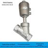 Válvula Angular de Assento Pneumática Rosqueada ou Rosqueada de Ângulo de Assento de Metal de Aço Inoxidável Atacado