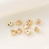 Pacote de 14K Triângulo de Ouro Pequeno Contas de Ouro Quebradas Feitas à Mão Pulseira de Pérolas em Forma de Contas Colar de Prata Quebrado Material de Contas