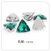 Broca Garra Triangular Base Espessada Vidro Costurado à Mão Strass Bolsa de Sapato Acessórios de Vestuário Acessórios Broca Garra Triangular Perfurada