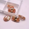 Piedra Suelta de Circonita Ovalada Color Champán, Piedra Preciosa con Parte Posterior Puntiaguda, Forma de Huevo, Piedra de Inlay para Anillo, Arete, Colgante DIY