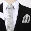 Corbata azul de tres piezas para hombre, corbata formal, suministro directo de fábrica, transfronterizo
