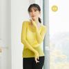 Ropa de práctica de danza clásica y folclórica, de gasa de manga larga y malla elástica para mujer, top de cuerpo para danza folclórica, body de ballet