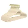 Percha de Terciopelo sin Costuras Multifuncional Antideslizante de Plástico Percha para Ropa Hogar Mágico Organizador de Acabado Percha para Ropa Tirante para Ropa