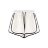 Shorts Casuais de Estilo Americano para Mulheres, Verão Ins Simples Versátil Solto Três Quartos Ultra-Curtos, Doce e Picante Tendência Esportiva Respirável