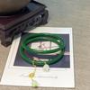 Pulsera Navideña Esmaltada Paso a Paso Pulsera para Novia Nafu Suzuki Fresca Simple de Nicho Lujo Ligero Pulsera para Niñas