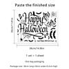 MS7028 Inglés feliz hallowen Pegatinas de pared de Halloween sala de estar dormitorio decoración de fondo pegatinas de pared autoadhesivas