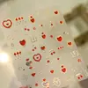 Festival Tiesu Edición Limitada Calcomanías para Uñas de Corazón Huecas Adornadas con Oro M-1328 Calcomanías para Uñas Estilo Retro Lolita