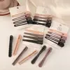 Presilhas de Cabelo de Alta Qualidade Sem Costura para Meninas, Presilhas Bico de Pato para Franja Lateral, Presilhas para Testa para Maquiagem e Lavagem Facial, Grampos de Cabelo Retos, Acessórios de Cabelo