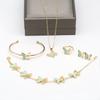Juego de cinco piezas de mariposa Cdd Nuevo estilo Nácar Europeo y Americano Joyería transfronteriza Pulsera Aliexpress Joyería de comercio exterior Fábrica fuente